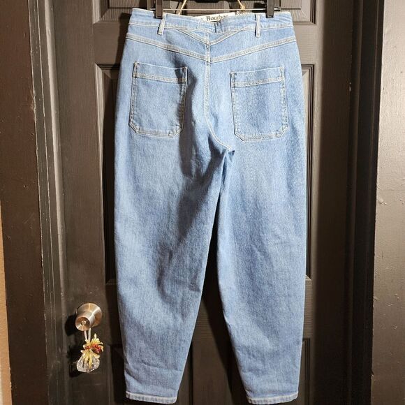 Wrap London Relaxed High Waisted Relaxed Stretch Tapered Jeans - Picture 9 of 16